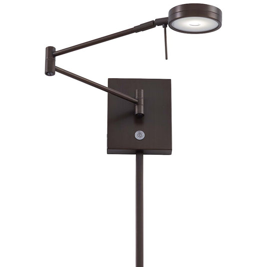 George Kovacs Reading Room 14in Swing Arm Wall Sconce | Contemporary Copper Bronze Patina | Living Room & Bedroom Reading | W 14 x | Model P4308-647