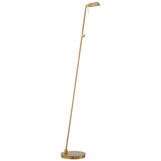George Kovacs P4314-248 50in LED Floor Lamp | Contemporary Honey Gold | Living Room & Reading Nook | 8 x 22 x 50 in | Model P4314-248
