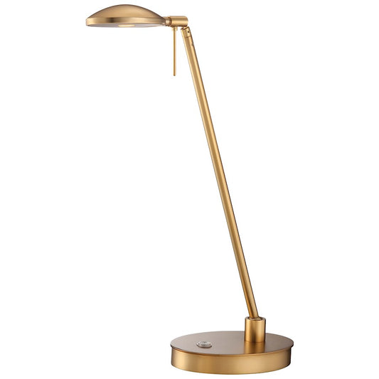 George Kovacs George's Reading Room 20in LED Table Lamp | Contemporary Honey Gold | Desk & Bedside Task Light | 7 x 5 x 20 in | Model P4336-248