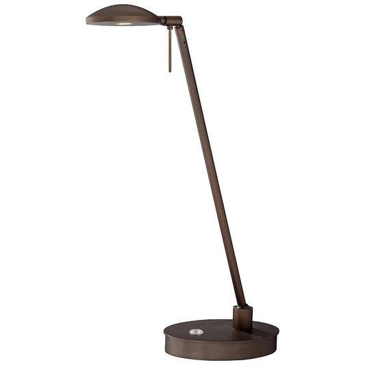 George Kovacs George's Reading Room 20in LED Table Lamp | Contemporary Copper Bronze Patina | Desk & Bedside Task Light | Model P4336-647