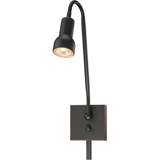 Minka George Kovacs Save Your Marriage 4.5in 1-Light Wall Lamp | Transitional Sable Bronze Patina | Living Room & Hallway Accent | Model P4401-467-L