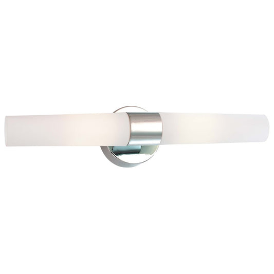 George Kovacs Saber 20in 2-Light LED Bathroom Vanity Light | Contemporary Chrome | Bathroom Vanity | 20 x 5 x 5 in | Model P5042-077-PL