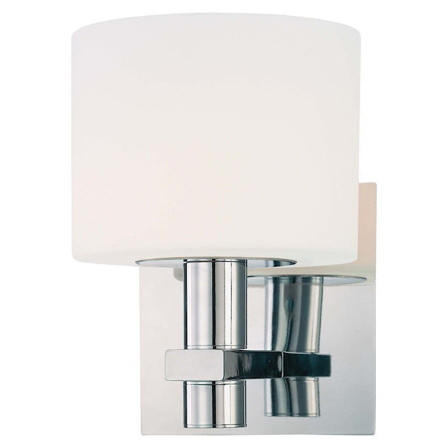 George Kovacs Stem 8in 1-Light Bath Vanity Light | Contemporary Chrome | Bathroom Vanity & Powder Room | 6 x 7 x 8 in | Model P5191-077