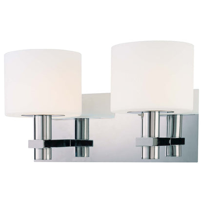 George Kovacs Stem 2-Light Bath Vanity Light | Contemporary Chrome | Bathroom & Powder Room | 13 in W | Model P5192-077