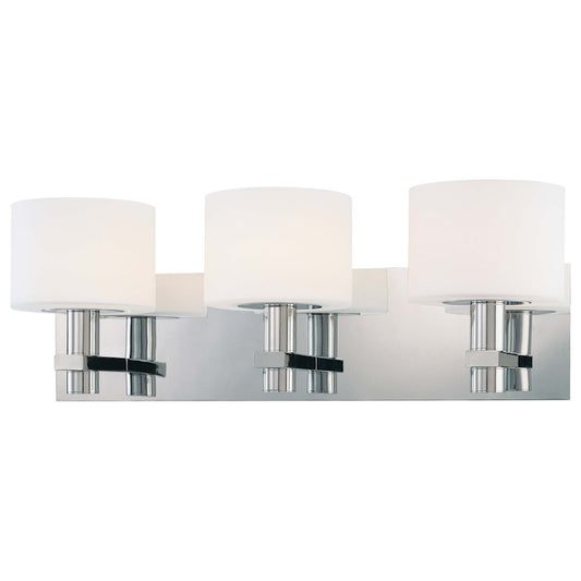 George Kovacs Stem 3-Light Bath Vanity Light | Contemporary Chrome | Bathroom & Powder Room | 21 in W | Model P5193-077