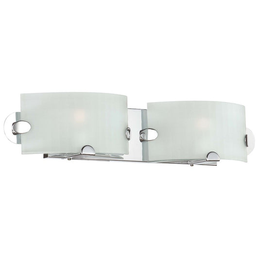 George Kovacs Pillow 22in 2-Light Vanity Light | Contemporary Chrome | Bathroom Vanity | 22 x 4 x 5 in | Model P5252-077