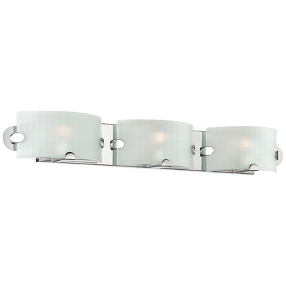 George Kovacs Pillow 3-Light Bathroom Vanity Light | Contemporary Chrome | Bathroom Vanity & Powder Room | 32 x 5 x 5 in | Model P5253-077