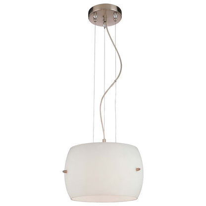 George Kovacs 3-Light 12in Pendant | Contemporary Brushed Nickel | Kitchen Island & Dining Room | 12 x 8 in | Model P583-084