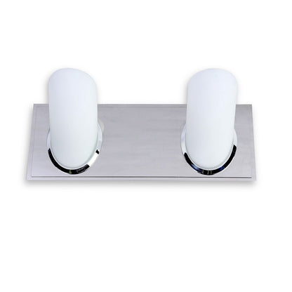 George Kovacs Angle 14in 2-Light Bath Vanity | Contemporary Chrome | Bathroom Vanity | 14 x 5 x 5 in | Model P5942-077