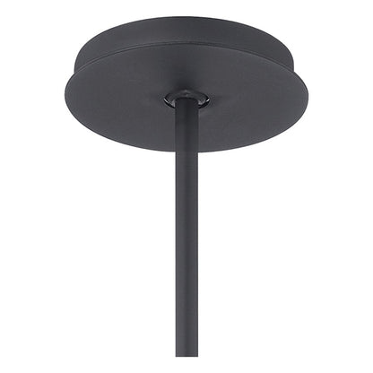 George Kovacs Gizmo 16in LED Flush Mount/Pendant | Industrial Black | Kitchen & Hallway | 16 x 16 x 5 in, Integrated LED | Model P724-066-L