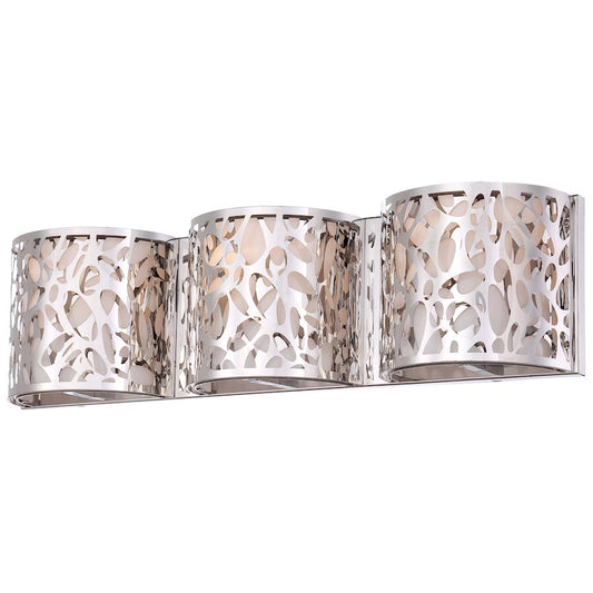 George Kovacs Layover 3-Light Bathroom Vanity Light | Contemporary Chrome and Etched Opal Glass | Bathroom Vanity & Powder Room | Model P7983-077