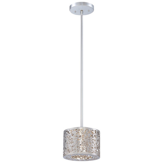 George Kovacs Hidden Gems 7in LED Mini Pendant | Contemporary Chrome Metal and Crystal | Kitchen Island & Dining Room | Model P989-077-L