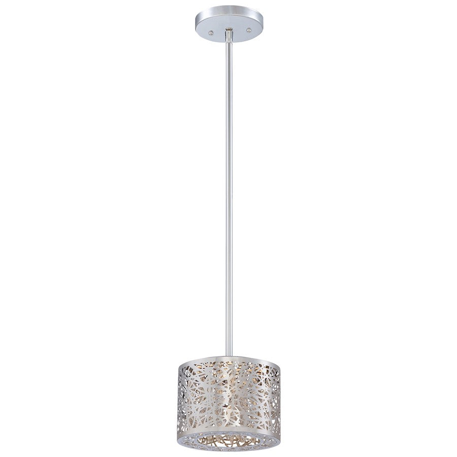 George Kovacs Hidden Gems 7in LED Mini Pendant | Contemporary Chrome Metal and Crystal | Kitchen Island & Dining Room | Model P989-077-L