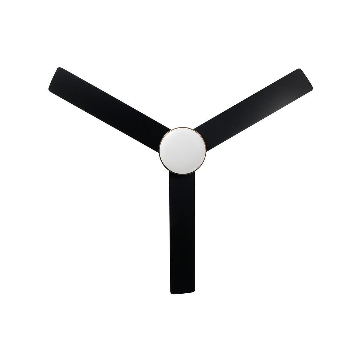 Millennium Lighting Trestwyn 52in 3-Blade 5CCT LED Ceiling Fan | Transitional Brass and Matte Black Plywood | Bedroom & Living | Model 1100LED-BR-MBK