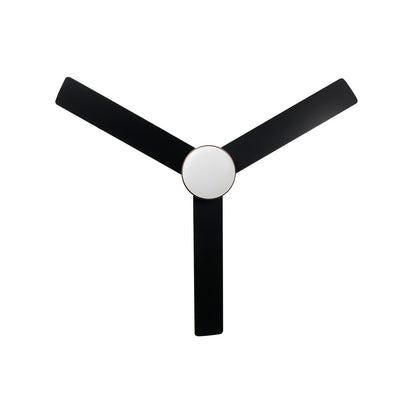 Millennium Lighting Trestwyn 52in 3-Blade 5CCT LED Ceiling Fan | Transitional Brass and Matte Black Plywood | Bedroom & Living | Model 1100LED-BR-MBK