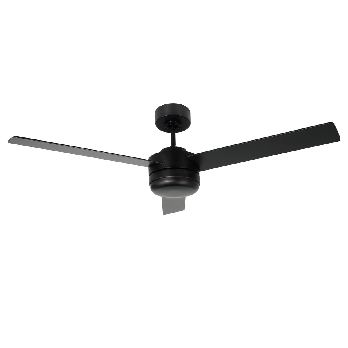 Millennium Lighting Trestwyn 52in 3-Blade 5CCT LED Ceiling Fan | Transitional Matte Black and Etched Acrylic | Bedroom | Model 1100LED-MBK-MBK