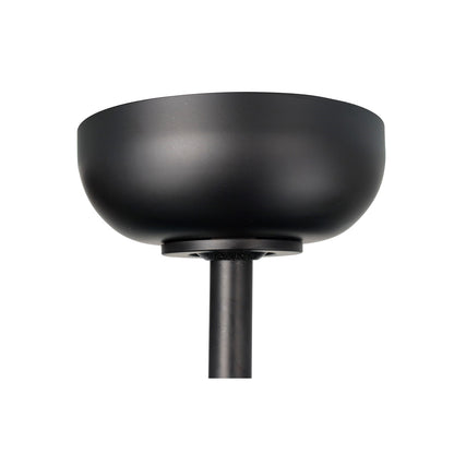 Millennium Lighting Kylpin 52in 3-Blade Ceiling Fan | Transitional Matte Black and Etched Acrylic | Bedroom & Kitchen | Model 1101LED-MBK-MBK