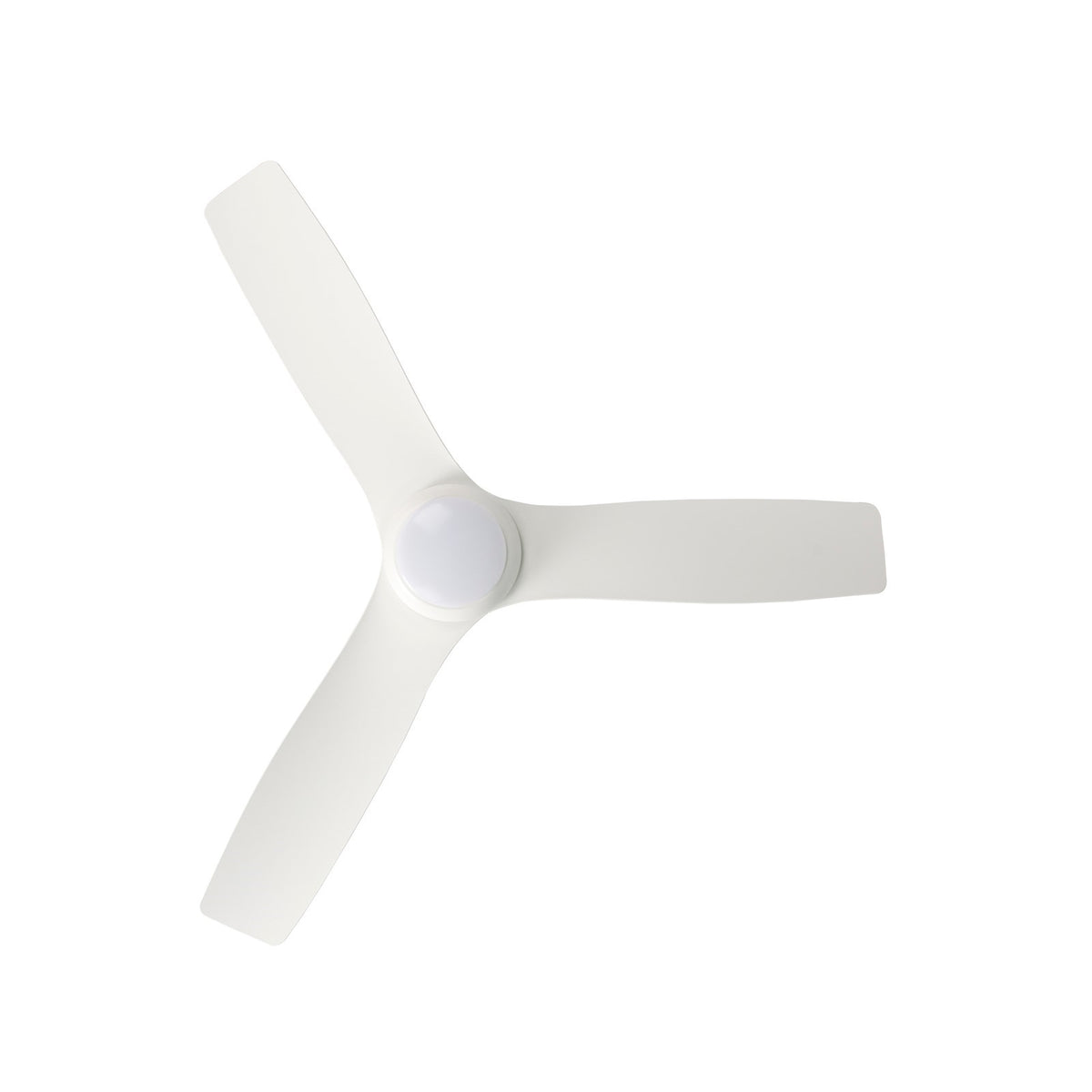 Millennium Lighting Kylpin 52in 3-Blade 5CCT LED Ceiling Fan | Transitional Matte White and Etched Acrylic | Bedroom & Living | Model 1101LED-MWW-MWW