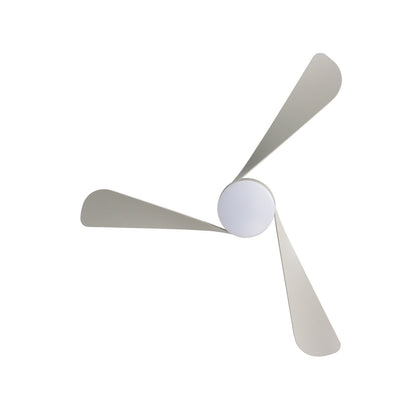 Millennium Lighting Lockbourne 48in 3-Blade 5CCT LED Flush Mount Ceiling Fan | Transitional Brushed Pewter and Etched PC | Model 1102LED-BP-BP