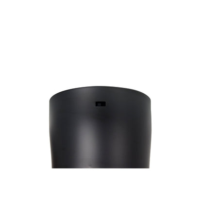 Millennium Lighting Lockbourne 48in 3-Blade 5CCT LED Flush Mount Ceiling Fan | Transitional Matte Black and Etched PC | Model 1102LED-MBK-MBK