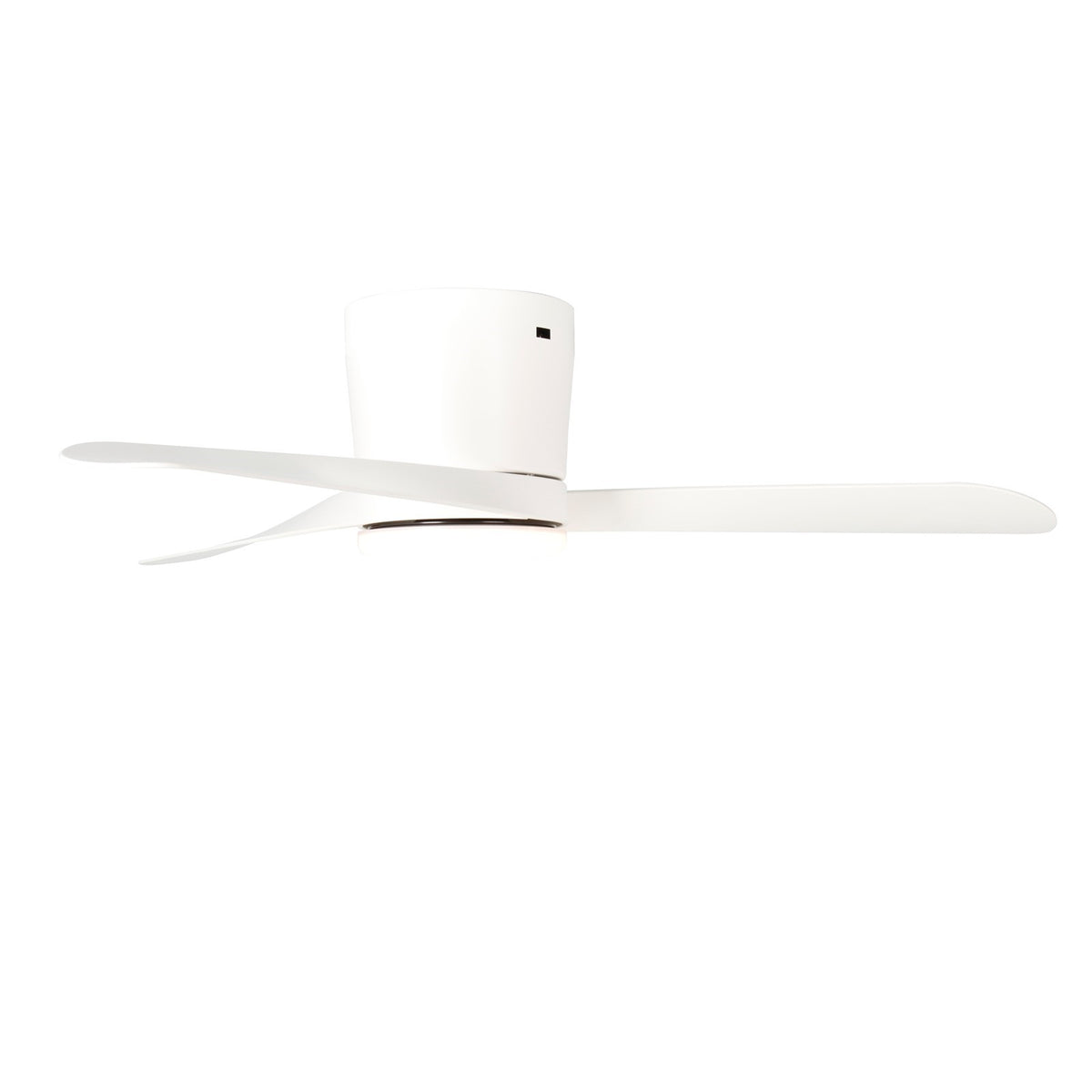 Millennium Lighting Lockbourne 48in 3-Blade Ceiling Fan | Transitional Matte White and Etched PC | Bedroom & Living Room | Model 1102LED-MWW-MWW