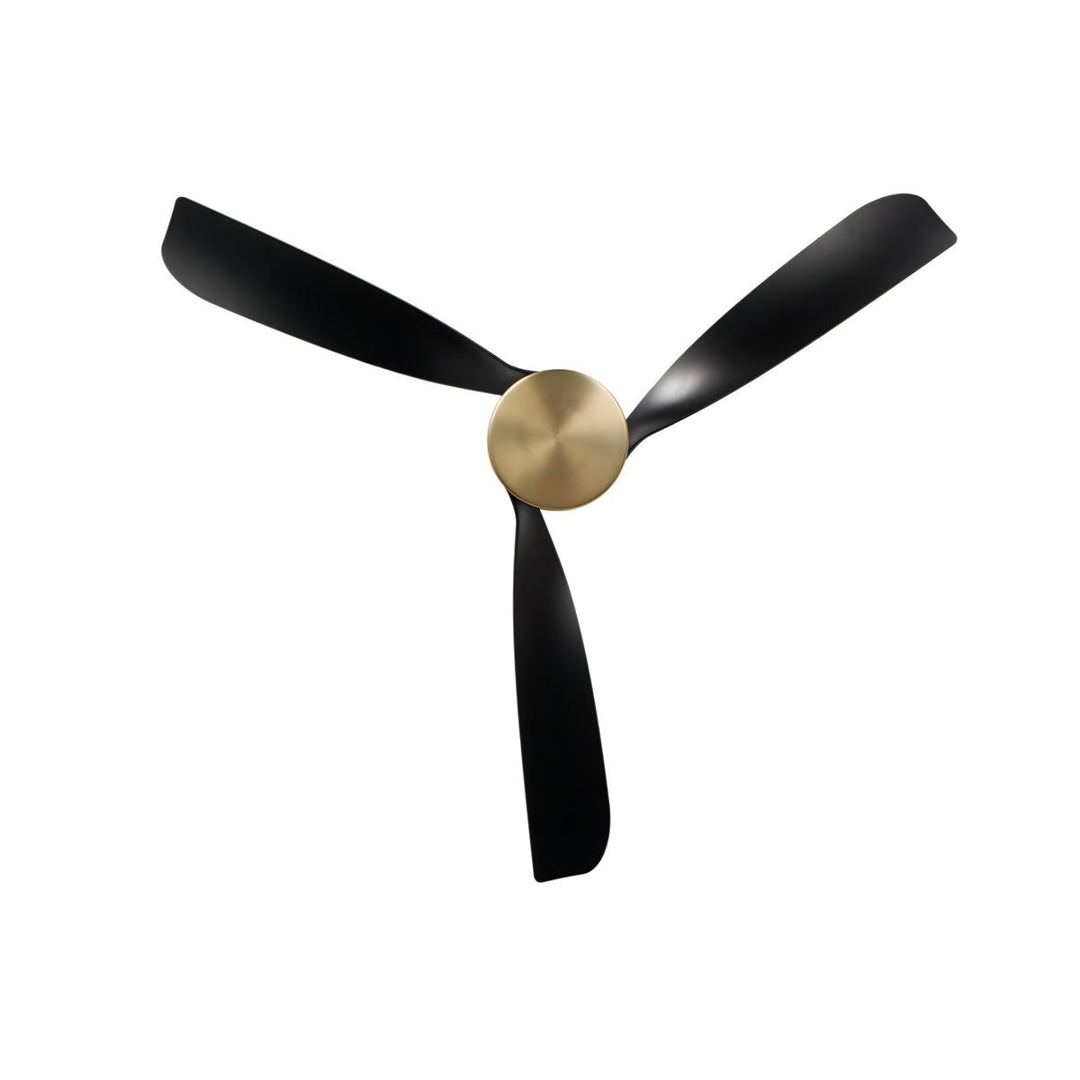 Millennium Lighting Hammerlin 52in 3-Blade Ceiling Fan | Transitional Brass and Matte Black | Bedroom & Living Room | Model 1103LED-BR-MBK