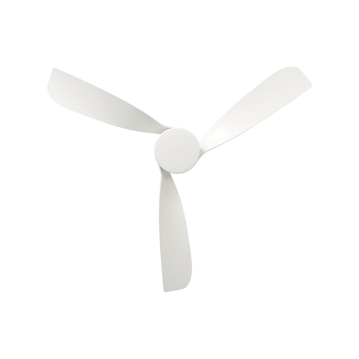 Millennium Lighting Hammerlin 52in 3-Blade LED Ceiling Fan | Transitional Matte White and Etched PC | Bedroom & Living Room | Model 1103LED-MWW-MWW