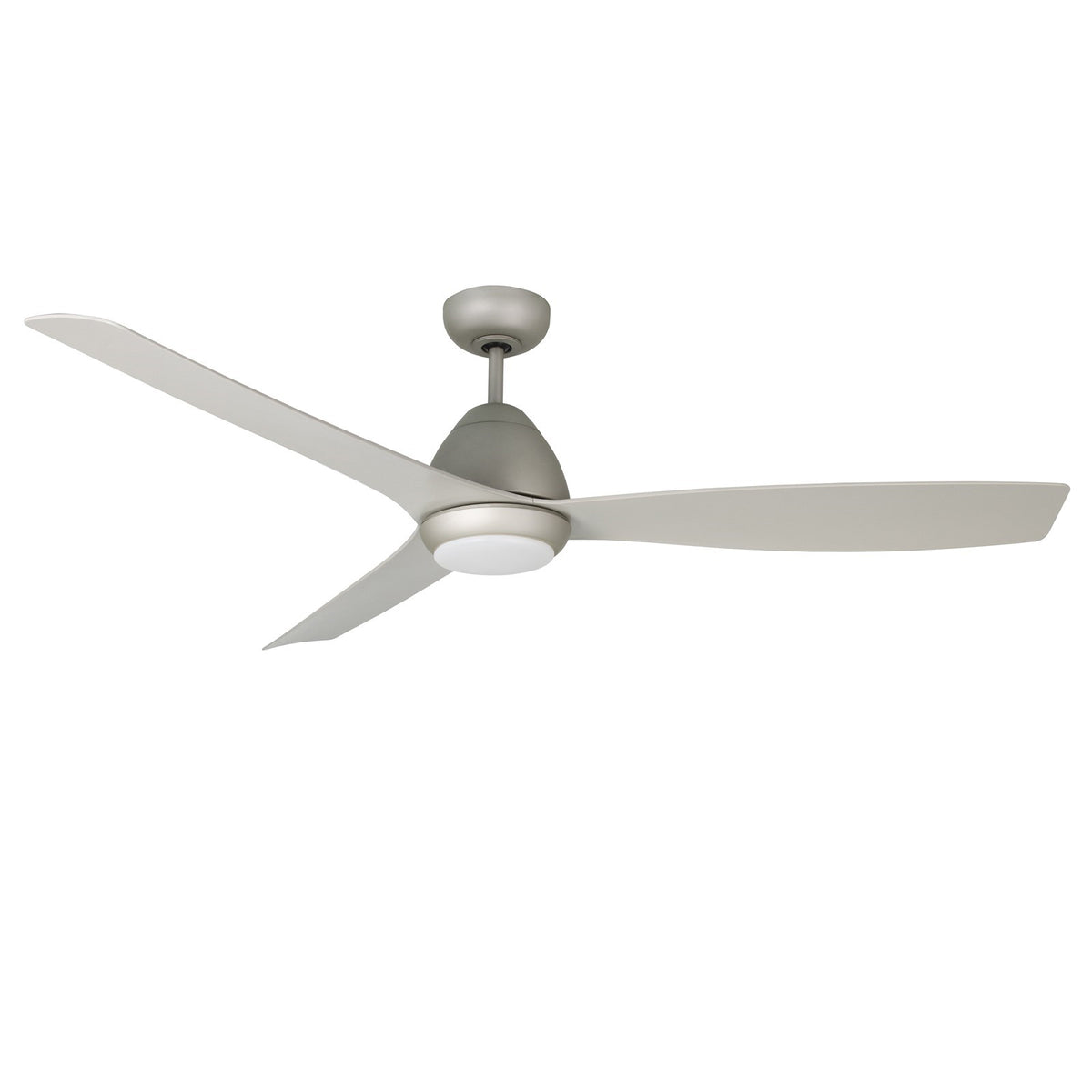 Millennium Lighting Kylpin 60in 3-Blade LED Ceiling Fan | Transitional Brushed Pewter and Etched Acrylic | Covered Patio | Model 1111LED-BP-BP