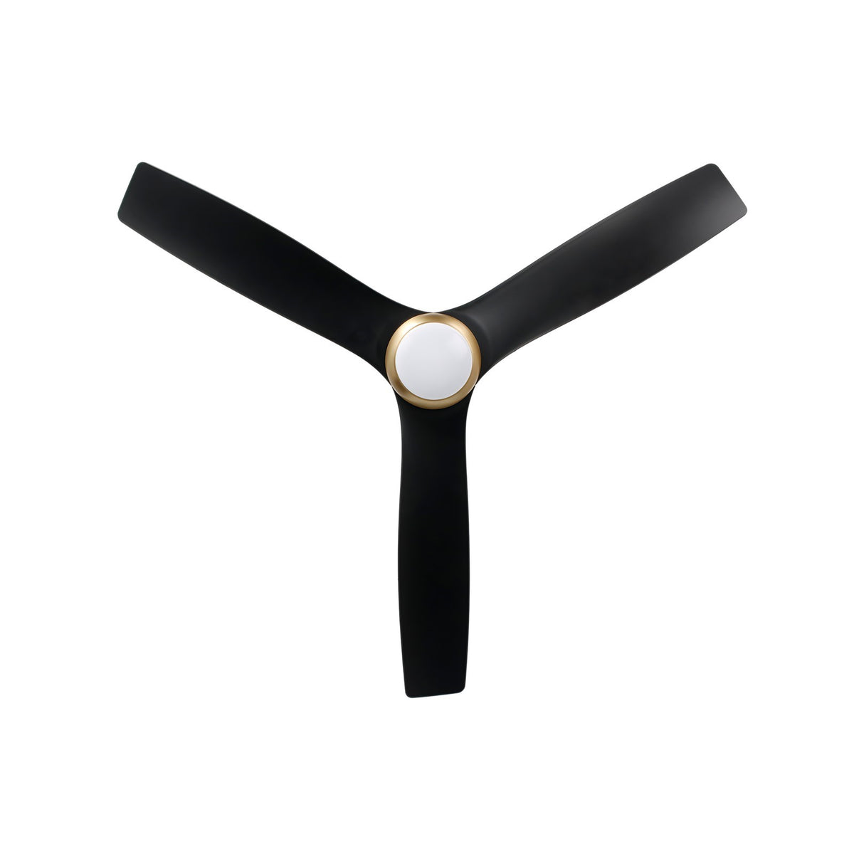 Millennium Lighting Kylpin 60in 3-Blade LED Ceiling Fan | Transitional Brass and Matte Black ABS | Bedroom & Living Room | Model 1111LED-BR-MBK