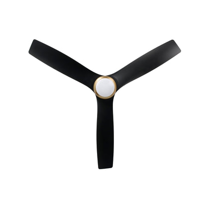 Millennium Lighting Kylpin 60in 3-Blade LED Ceiling Fan | Transitional Brass and Matte Black ABS | Bedroom & Living Room | Model 1111LED-BR-MBK