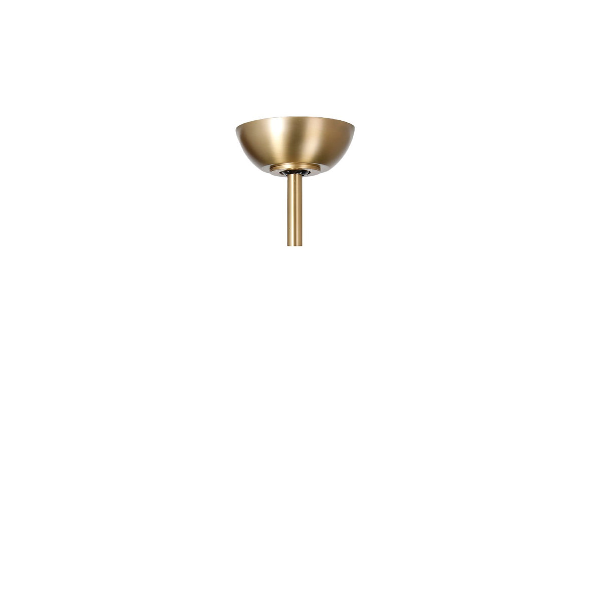 Millennium Lighting Hammerlin 60in 3-Blade Ceiling Fan | Transitional Brass and Matte Black Etched PC | Bedroom & Living Room | Model 1113LED-BR-MBK