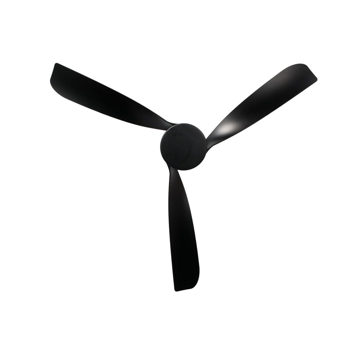 Millennium Lighting Hammerlin 60in 3-Blade Ceiling Fan | Transitional Matte Black and Etched PC | Bedroom & Living Room | Model 1113LED-MBK-MBK