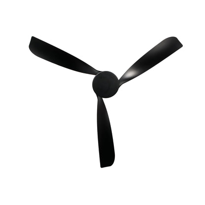 Millennium Lighting Hammerlin 60in 3-Blade Ceiling Fan | Transitional Matte Black and Etched PC | Bedroom & Living Room | Model 1113LED-MBK-MBK