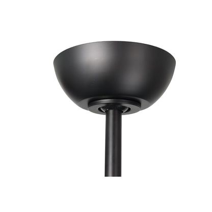 Millennium Lighting Hammerlin 60in 3-Blade Ceiling Fan | Transitional Matte Black and Etched PC | Bedroom & Living Room | Model 1113LED-MBK-MBK