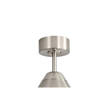 Millennium Lighting Karrston 54in 3-Blade LED Ceiling Fan | Transitional Brushed Nickel and Grey Acrylic Lens | Living Room | Model 1120LED-BN-GR