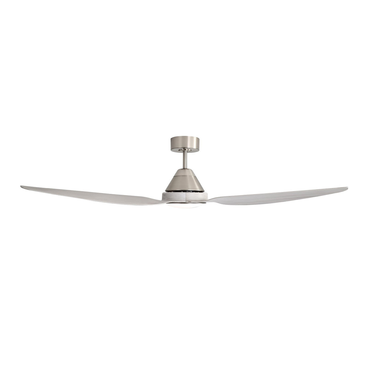 Millennium Lighting Karrston 60in 3-Blade Ceiling Fan | Transitional Brushed Nickel and Grey ABS | Bedroom & Living Room | Model 1121LED-BN-GR