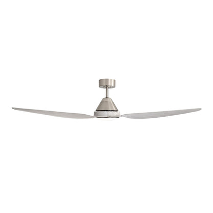 Millennium Lighting Karrston 60in 3-Blade Ceiling Fan | Transitional Brushed Nickel and Grey ABS | Bedroom & Living Room | Model 1121LED-BN-GR