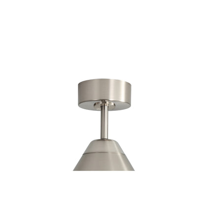 Millennium Lighting Karrston 60in 3-Blade Ceiling Fan | Transitional Brushed Nickel and Grey ABS | Bedroom & Living Room | Model 1121LED-BN-GR