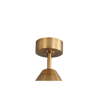 Millennium Lighting Karrston 60in 3-Blade Ceiling Fan | Transitional Brass and Matte Black ABS | Bedroom & Living Room | Model 1121LED-BR-MBK