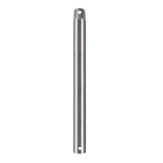 Millennium Lighting 12in Ceiling Fan Downrod | Traditional Brushed Nickel Steel | Bedroom & Living Room Fan Extension | Model DE12BN