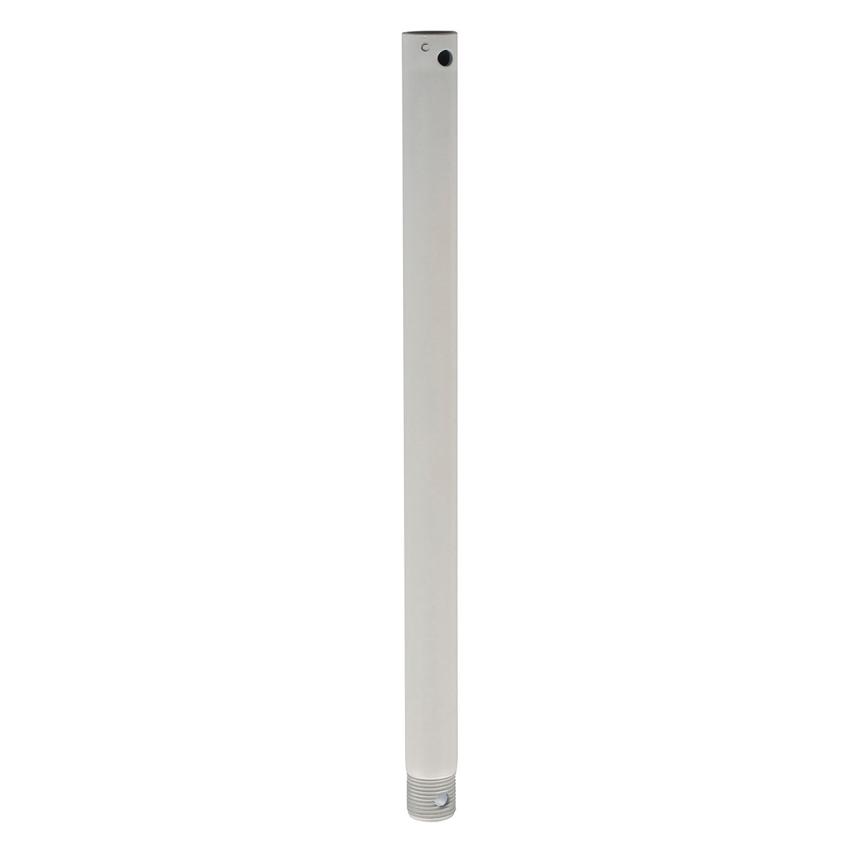 Millennium Lighting 12in Ceiling Fan Downrod | Traditional Matte White Steel | Bedroom & Living Room | 12 x 0.5 x 0.5 in | Model E12MWW