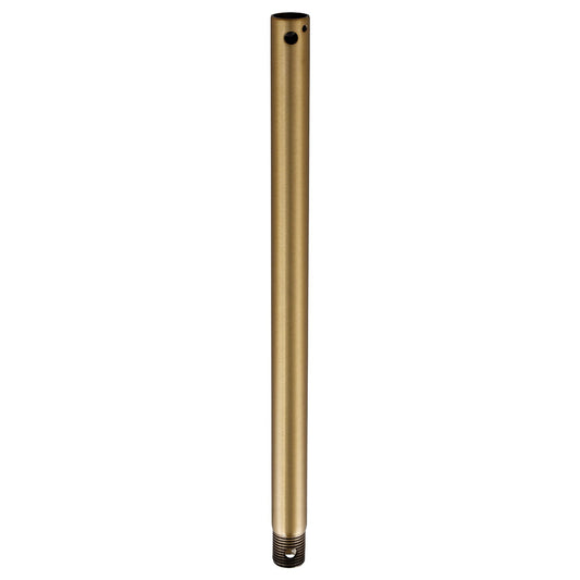 Millennium Lighting Ceiling Fan Downrod 48in | Traditional Brass Steel | High Ceiling Fan Extension | 48 x 0.5 x 0.5 in, Damp Rated | Model E48BR