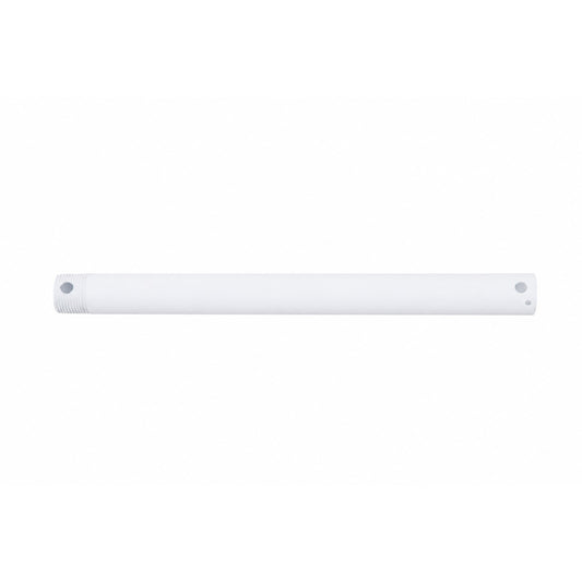 Millennium Lighting Ceiling Fan Downrod 12in | Traditional Matte White Steel | Bedroom & Living Room | 12 x 0.75 x 0.75 in | Model EDR12MWW