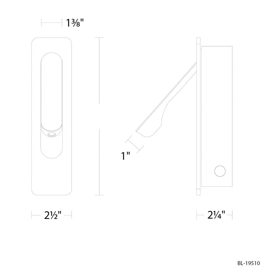 Modern Forms Line Up 1Lt 10" LED Reading Light, Brushed Nickel