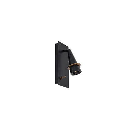 Modern Forms Wizard 10" LED Reading Light, Black Brass/Clear