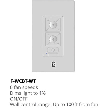 Modern Forms Ceiling Fan Wall Control/Single Pole Wallplate, White