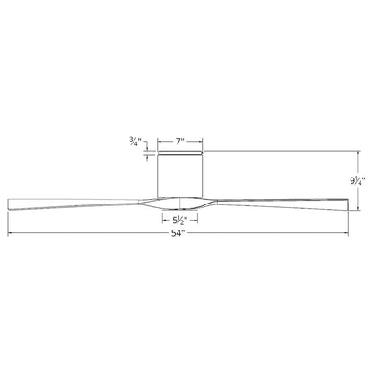 Modern Forms Aviator 1 Light 31W Flush Ceiling Fan