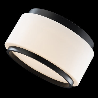 Modern Forms Preston 1Lt 16" LED Flush Mount, Black/Opal