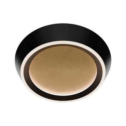 Modern Forms Tinzel 18" LED Flush/3000K, Black Gold/White - FM-18518-30-BK-GL