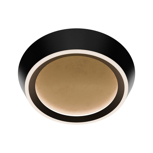 Modern Forms Tinzel 18" LED Flush/3000K, Black Gold/White - FM-18518-30-BK-GL